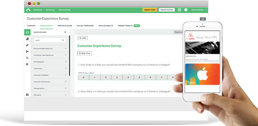 e-gift card survey rewards for SurveyMonkey